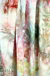 Italian palm grove double exposure stretch cotton twill .5 yds