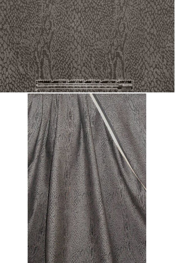 Italian reversible stretch reptile design denim 1.75 yd