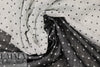 CA designer organic cotton double gauze - black/stone dots