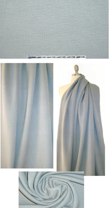 Italian boho chic cotton double weave knit - storm cloud