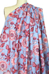 NY designer floral embroidered cotton blend woven