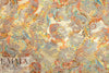 French paisley over-printed cotton blend jacquard