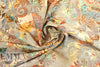 French paisley over-printed cotton blend jacquard
