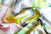 Italian colorful brushstrokes cotton faille