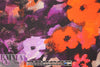 Mi11y grenadine/violet 'flower screen' cotton faille