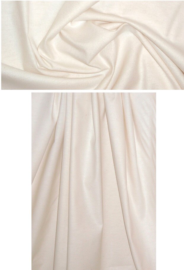 all cotton flannel for coat interlining - winter white
