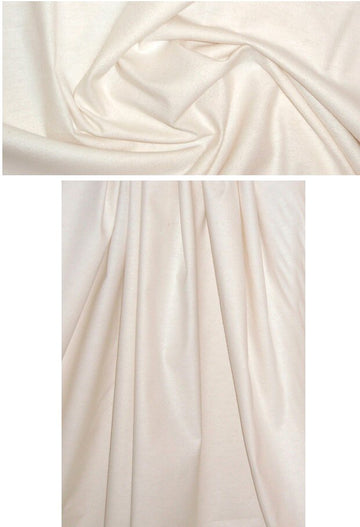 all cotton flannel for coat interlining - winter white