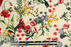 Italian 'flower shower' slubbed cotton woven 1.5 yd