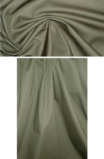 Italian dark loden cotton gabardine