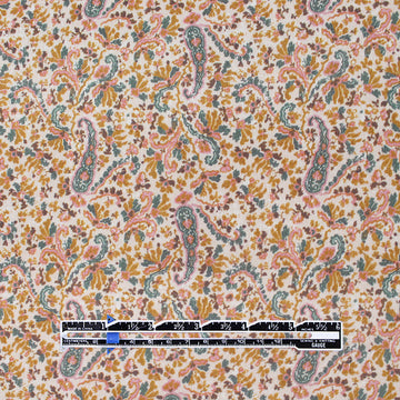 Italian 'vintage paisley' cotton gauze blouseweight woven .625 yds