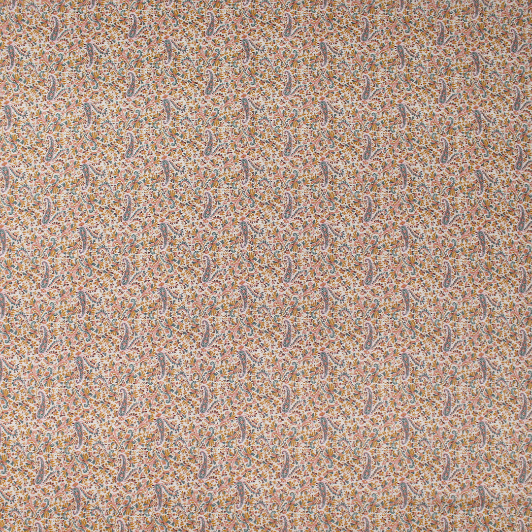 Italian 'vintage paisley' cotton gauze blouseweight woven .625 yds