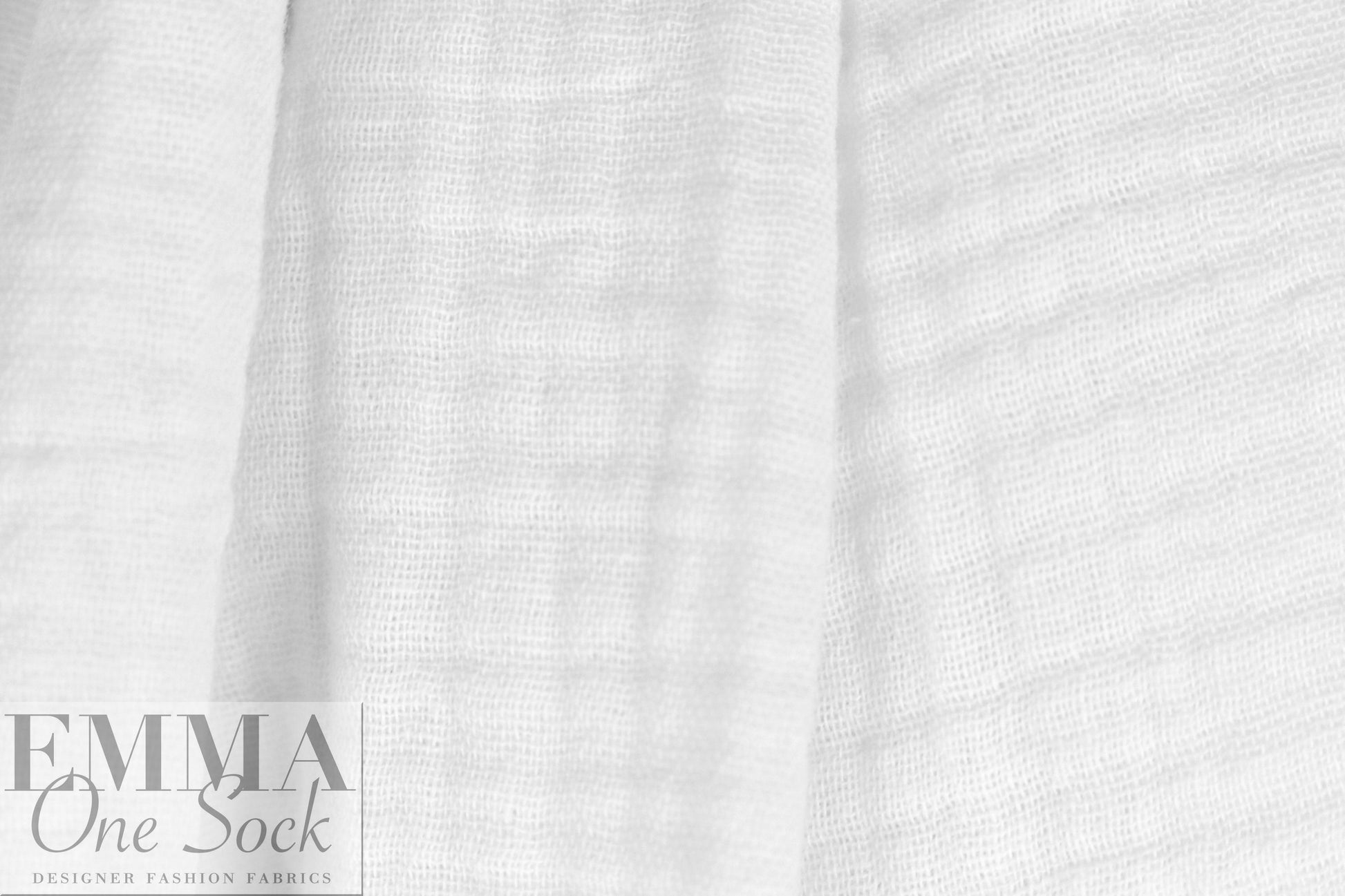textured cotton double gauze - white 1.25 yds