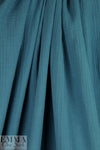textured cotton double gauze - aegean blue .75 yds
