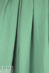textured cotton double gauze - wintergreen 2 yd