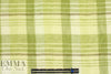 NY designer cotton gauze lemon grass plaid