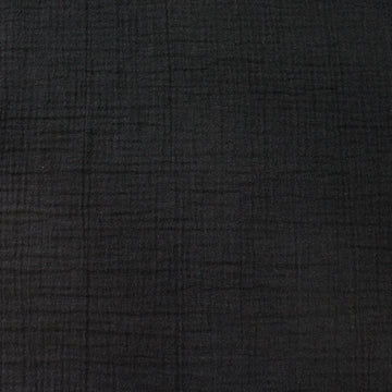 MTM organic cotton crinkle double gauze - black 3.5 yds