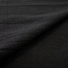 MTM organic cotton crinkle double gauze - black 1.4 yd