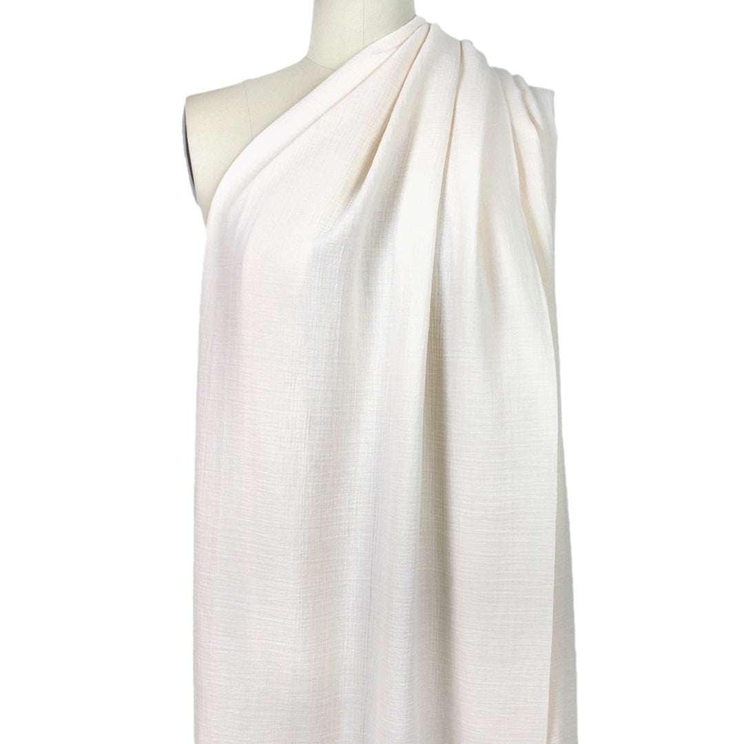 MTM organic cotton crinkle double gauze - creamy white 1.5 yds