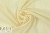 NY designer boho grid stretch cotton voile - butter