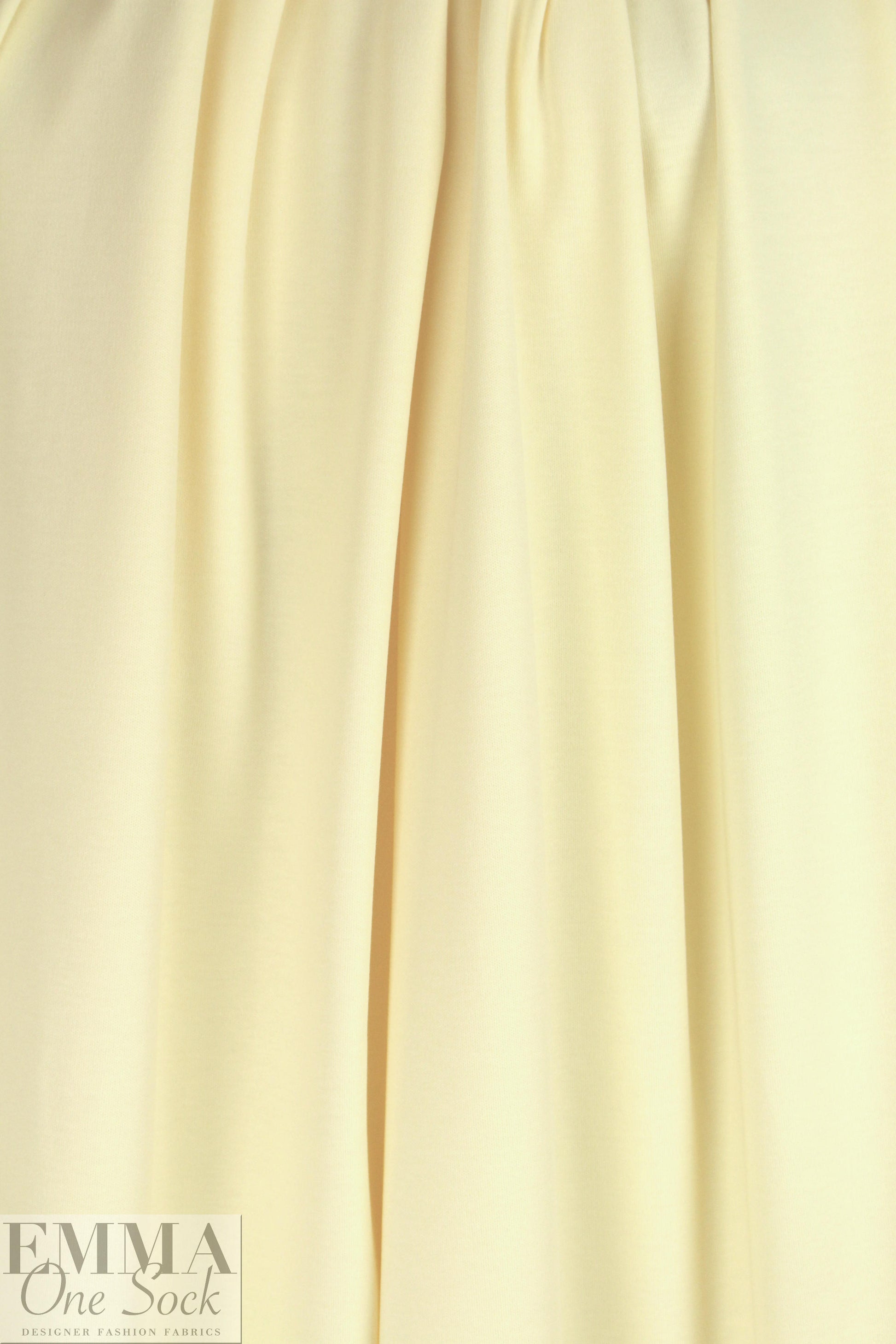 organic cotton interlock, Oeko-Tex certified - pale butter 1.25 yds