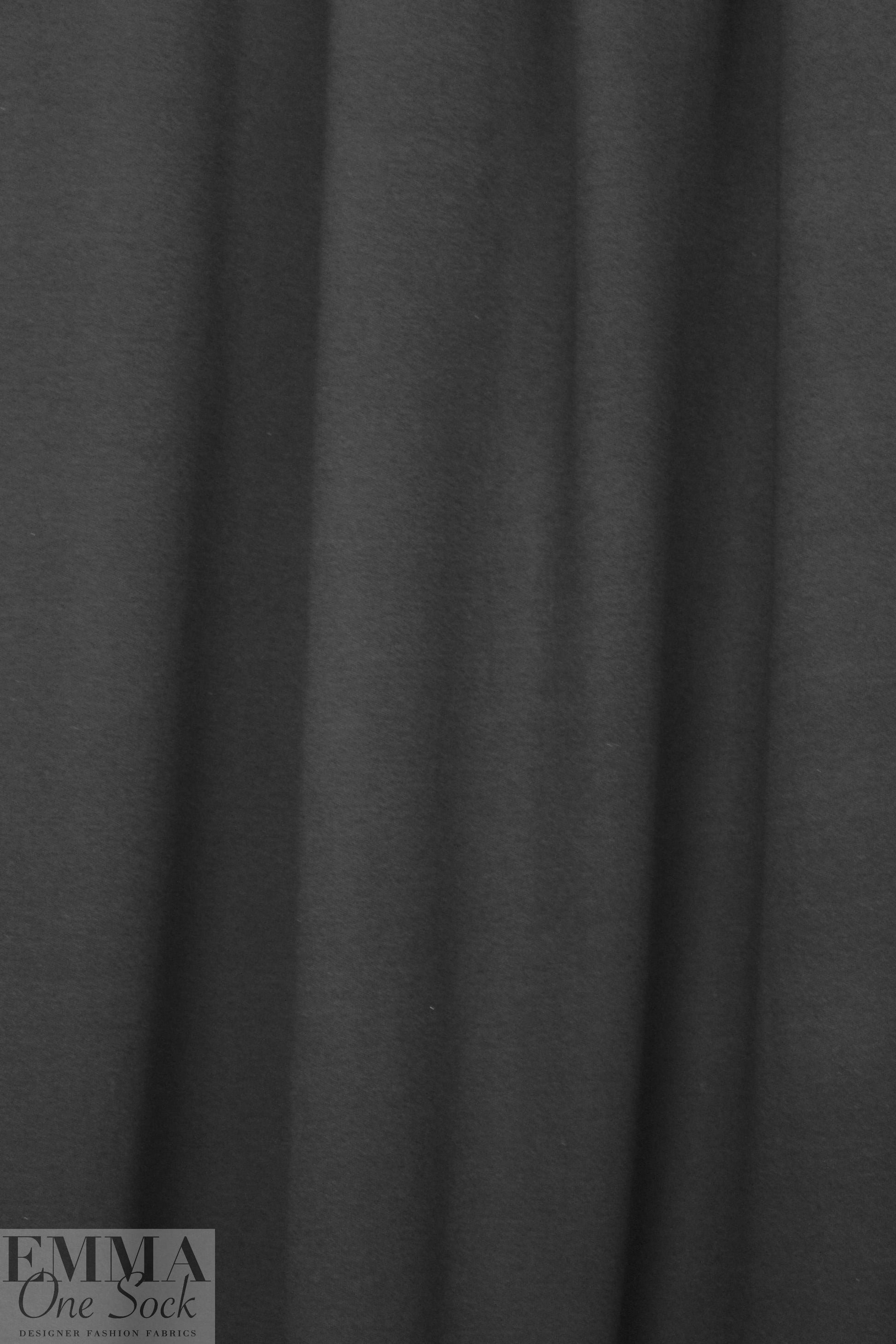 combed cotton 11 oz. interlock knit - black 1.66 yd