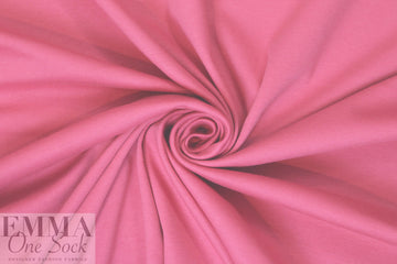 combed cotton 11 oz. interlock knit - pink rose 1.375 yd