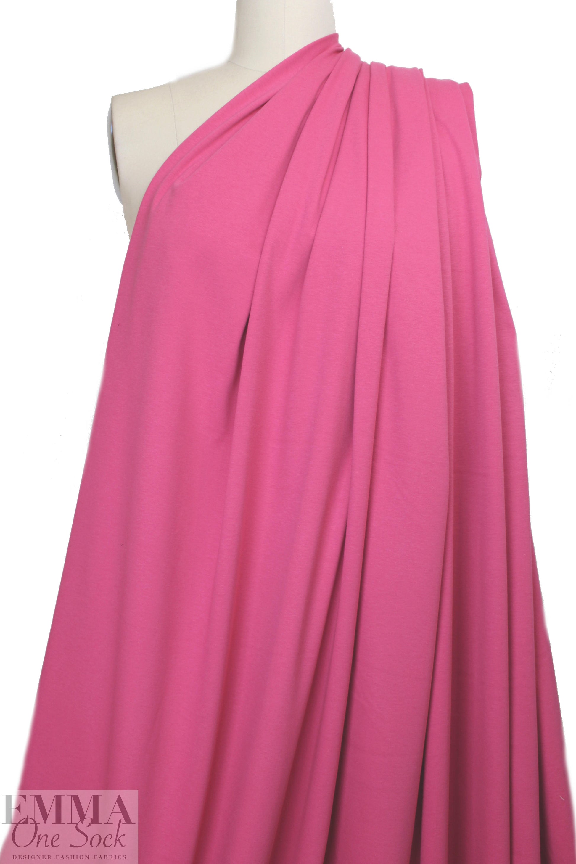 combed cotton 11 oz. interlock knit - pink rose