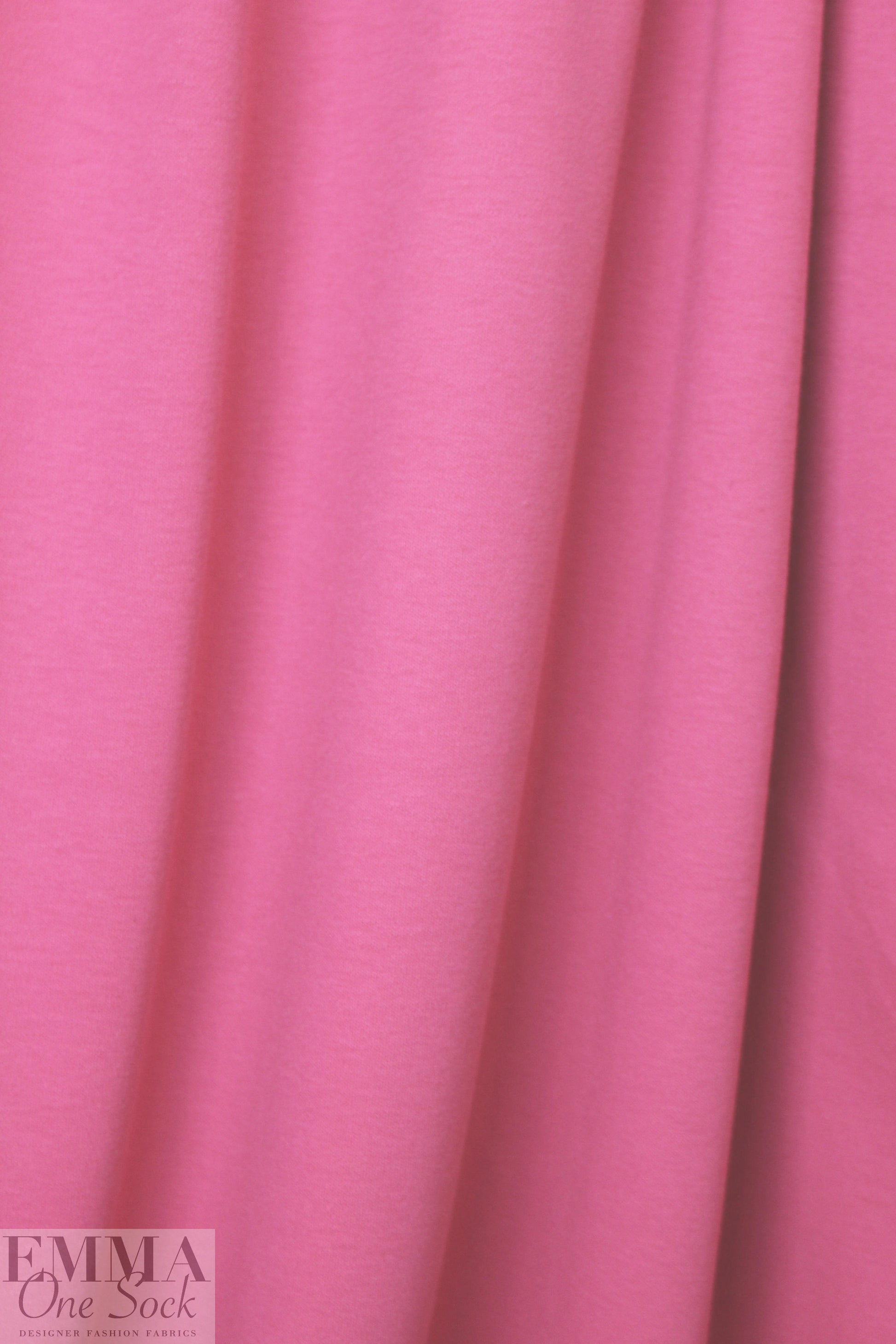 combed cotton 11 oz. interlock knit - pink rose 1.75 yd