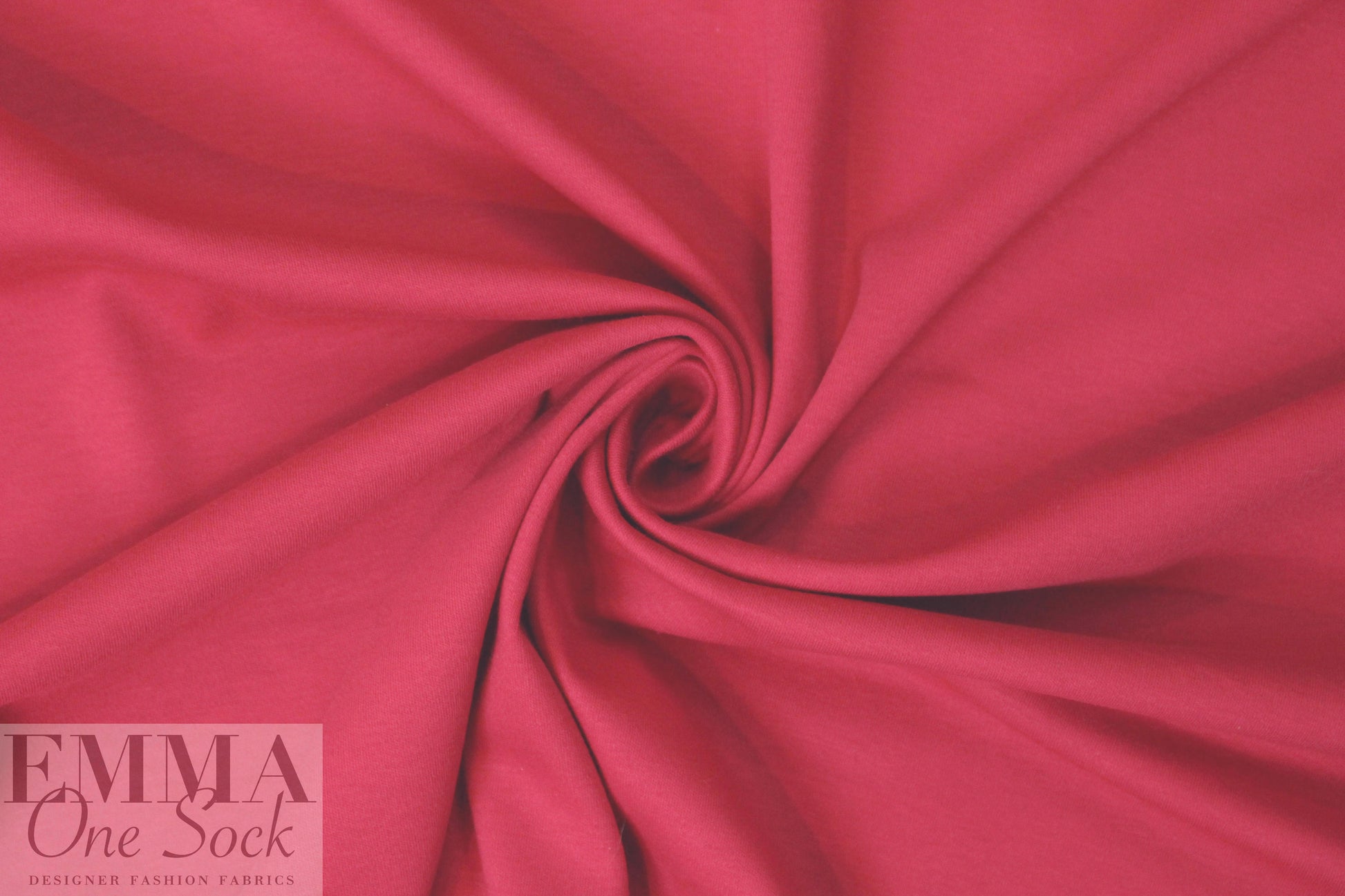 combed cotton 11 oz. interlock knit - azalea 1.25 yds