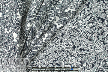 famous designer reversible cotton jacquard - midnight 2.125 yd