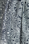 famous designer reversible cotton jacquard - midnight
