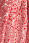 famous designer reversible cotton jacquard - red
