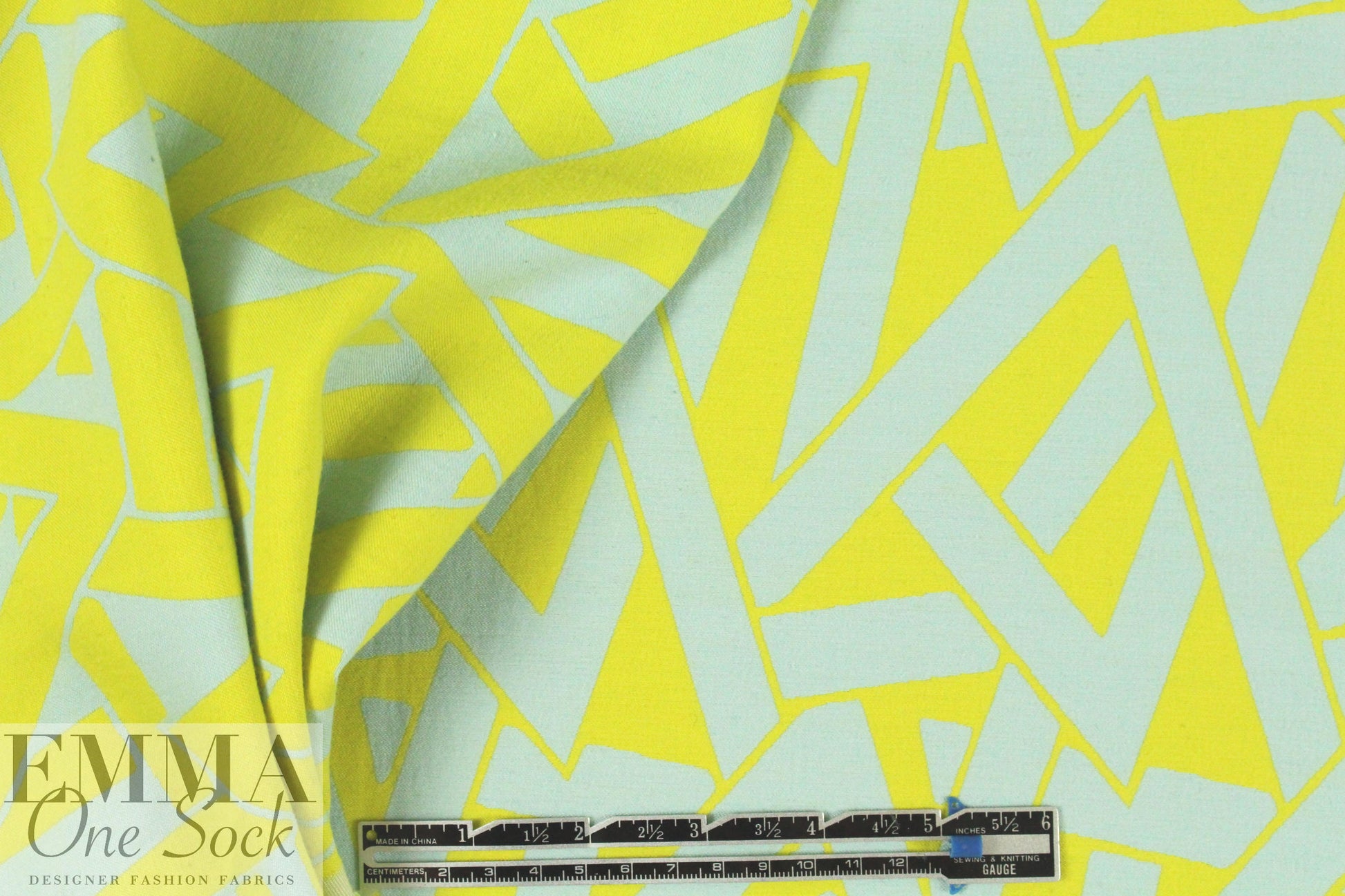 famous designer cotton blend 'angles' reversible jacquard