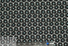 NY designer black/sky floral cotton jacquard