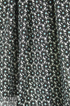 NY designer black/sky floral cotton jacquard .75 yds