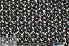 NY designer black/magenta floral cotton jacquard