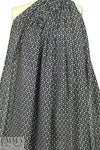 NY designer black/magenta floral cotton jacquard