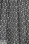 NY designer black/magenta floral cotton jacquard