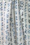 NY designer edgy graphic printed cotton jacquard