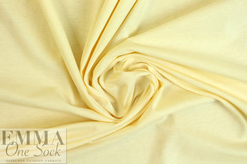 100% organic cotton jersey, Oeko-Tex - cornsilk 1.125 yds