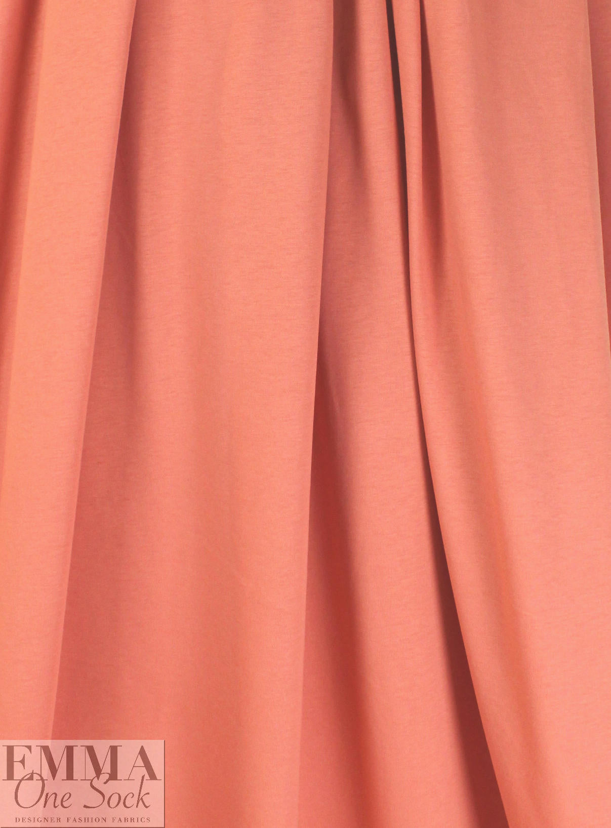 100% organic cotton jersey, Oeko-Tex - papaya 1.25 yds