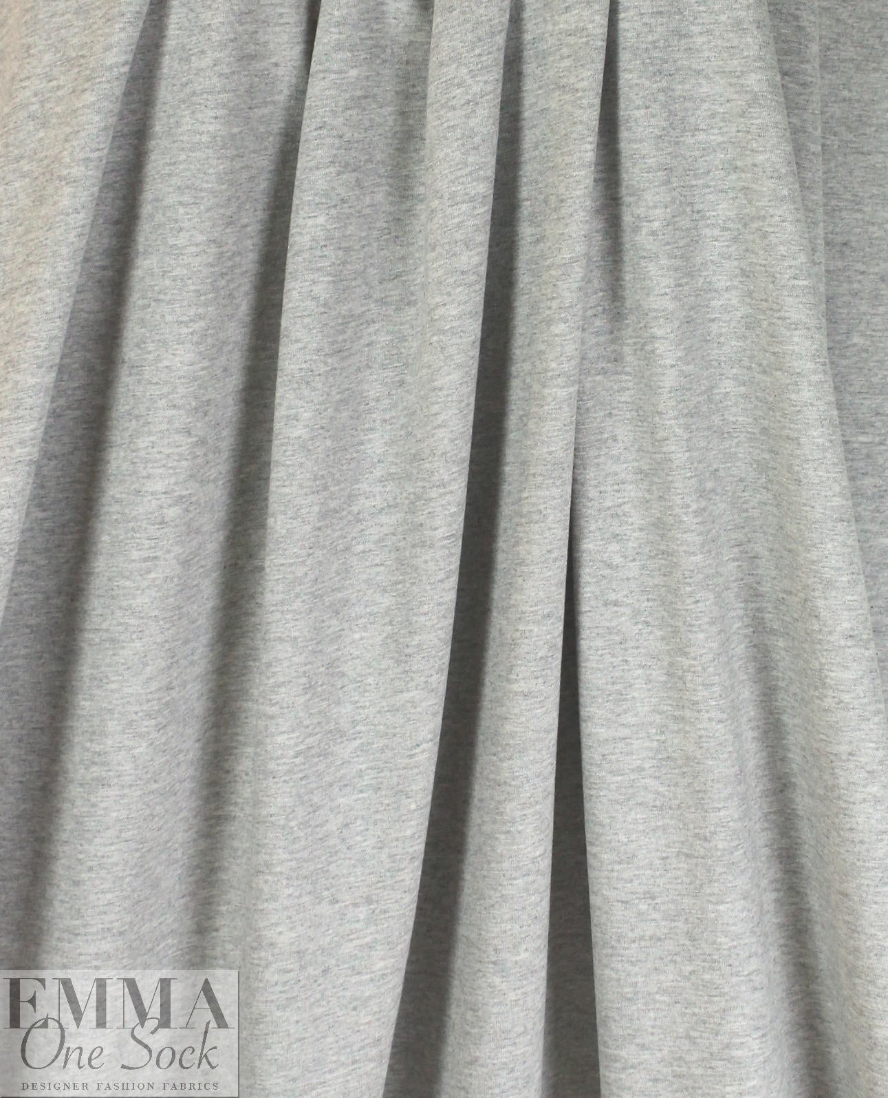 100% organic cotton jersey, Oeko-Tex - lt. gray heather 2 yds
