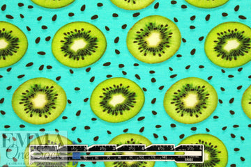 Dutch digital 'kiwi treat' knit Oeko-Tex certified