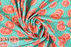 Dutch digital 'citrus treat' knit Oeko-Tex certified .8 yds