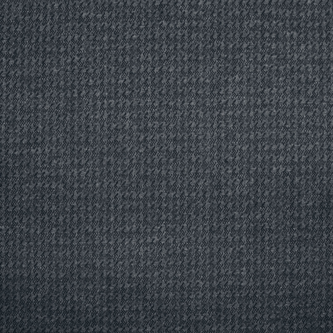 Di0r micro-houndstooth yarn-dyed cotton knit - charcoal/midnight 1.5 yds
