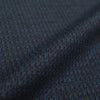 Di0r micro-houndstooth yarn-dyed cotton knit - black/sapphire .625 yds