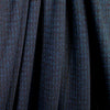 Di0r micro-houndstooth yarn-dyed cotton knit - black/sapphire .625 yds