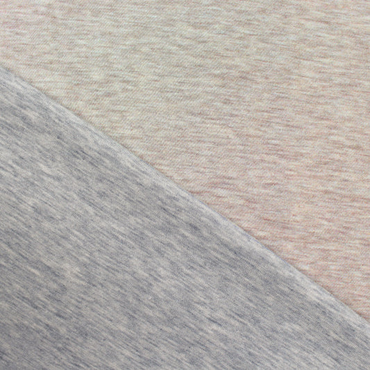 Ch. Di0r interlock cotton knit - heather gray/oatmeal