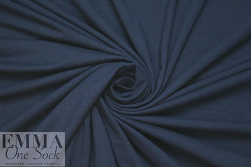 organic cotton/spandex lightweight knit - navy .875 yds