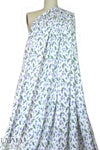organic cotton jersey - little periwinkle flowers .875 yds